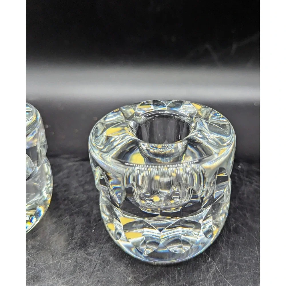 2  Kosta Boda‎ Sweden Ann Goran Warff Design Candle Holders